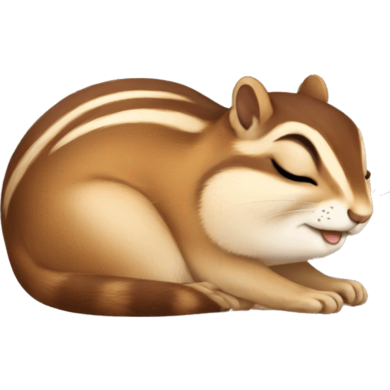 Sleeping chipmunk emoji