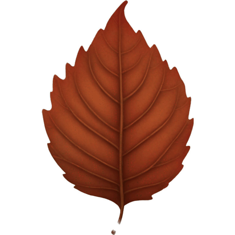 Red to brown leaf emoji