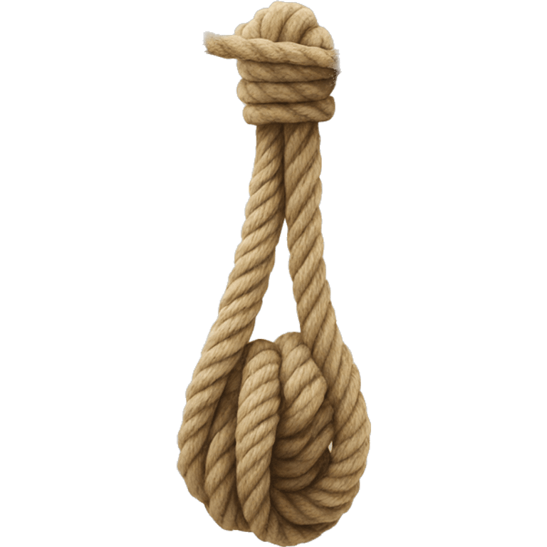 a rope hanging from the ceiling emoji