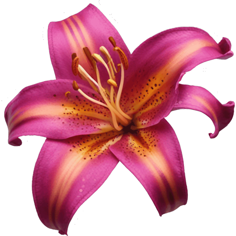 magenta stargazer tiger lily emoji