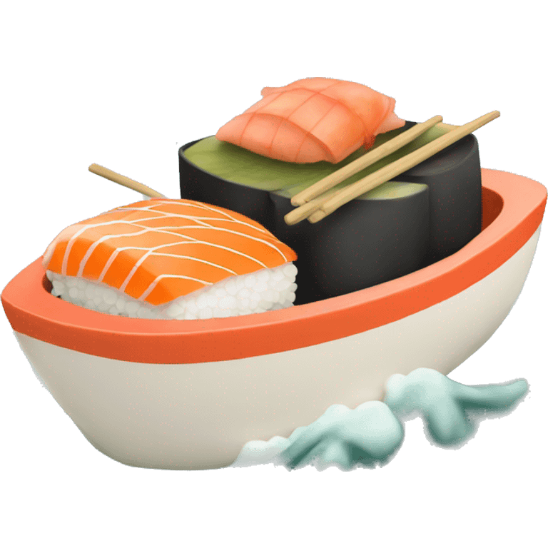 sushi boat emoji