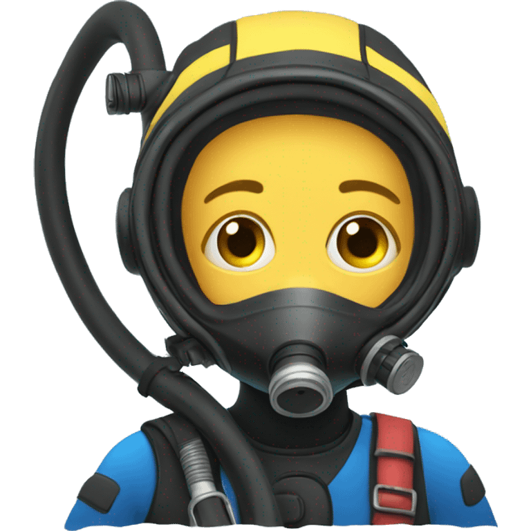 scuba dier with shar emoji