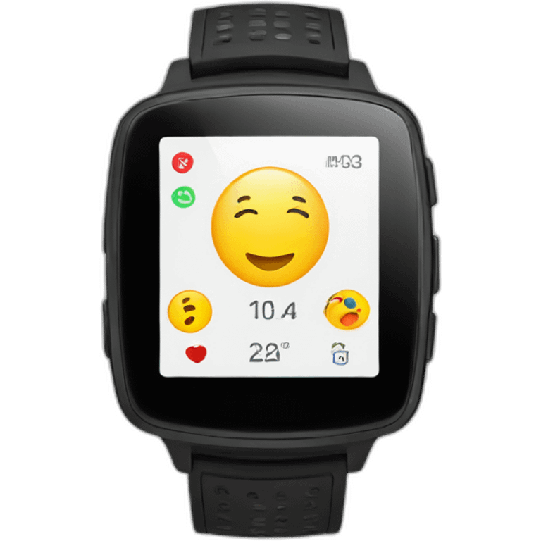 a smartwatch with gps emoji