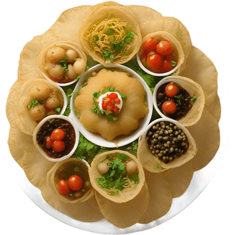 Sev puri  emoji