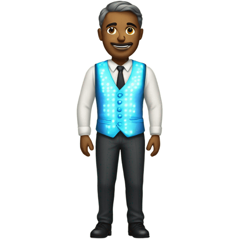 man with luminous waistcoat emoji