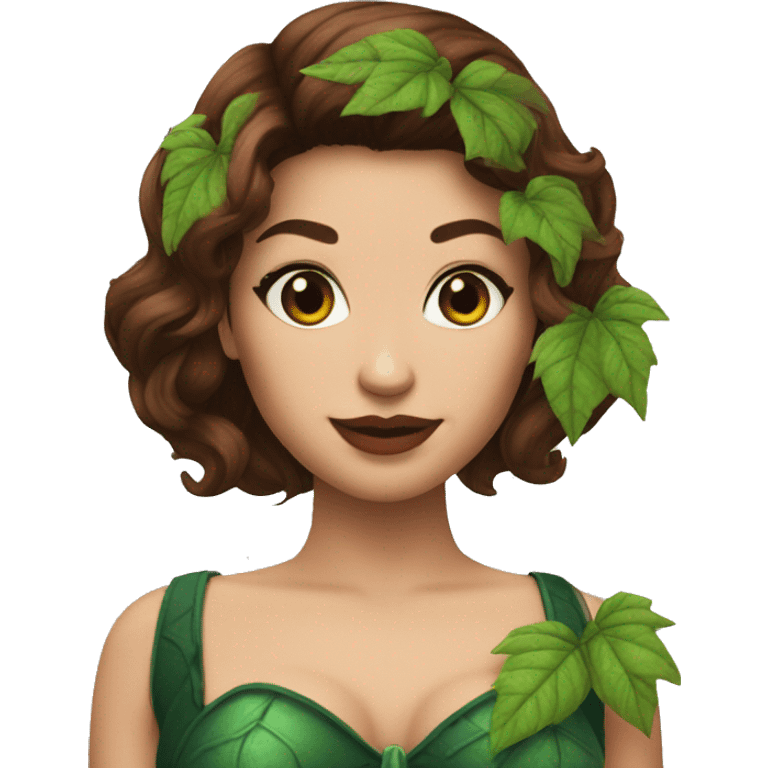 poison ivy brunette emoji