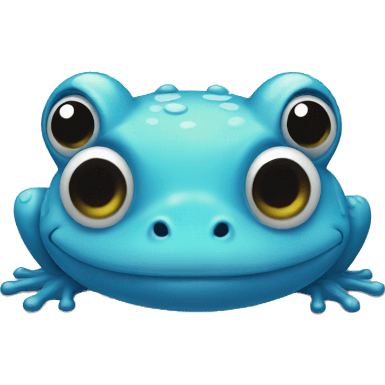 cute blue frog emoji