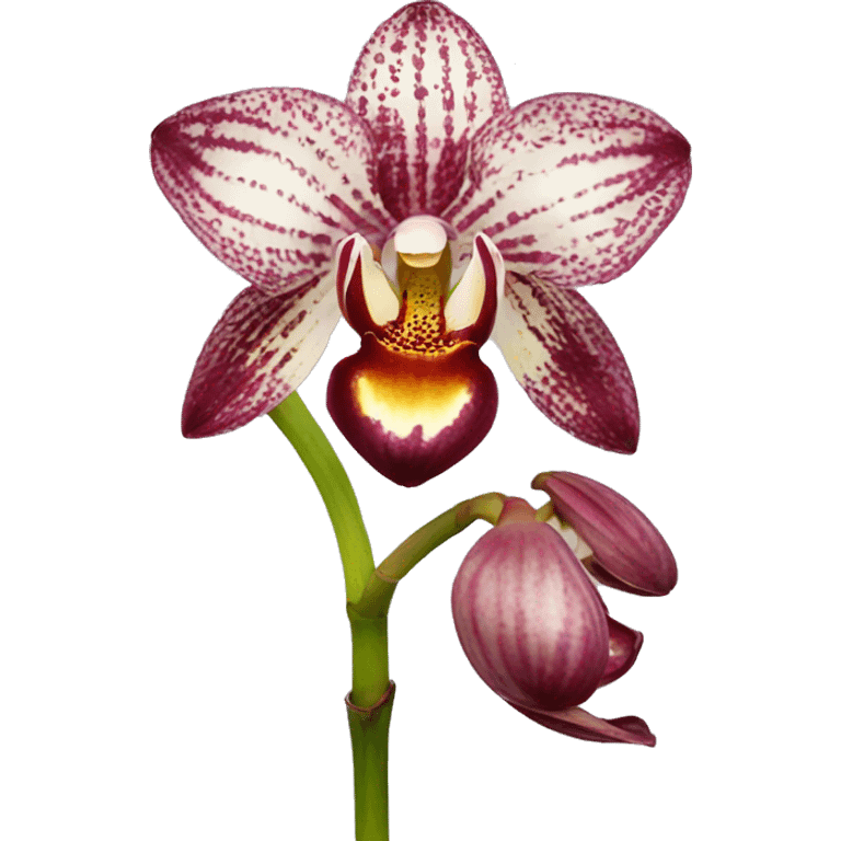 Cymbidium orchid flower emoji