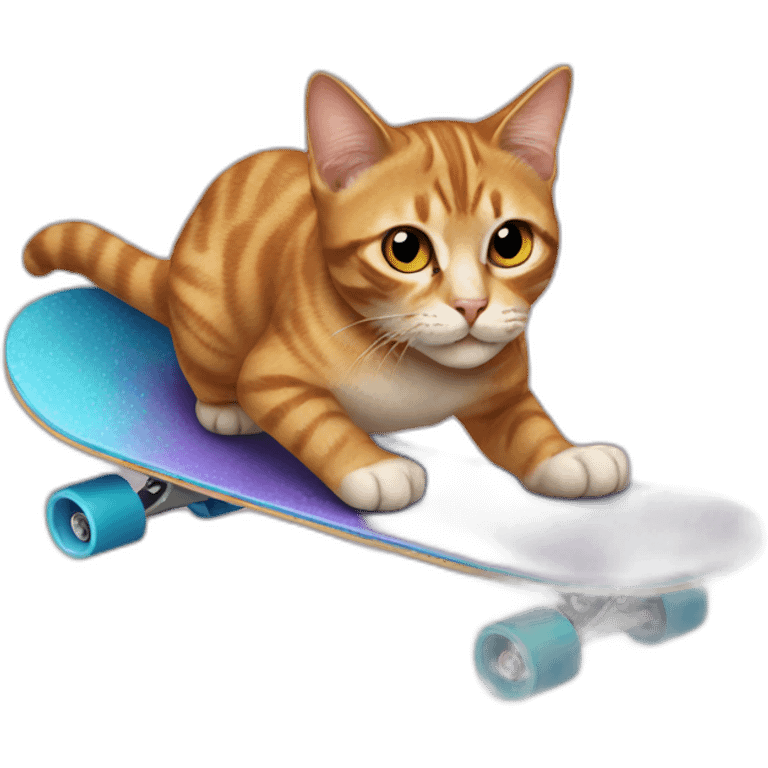 Cat on a skateboard emoji