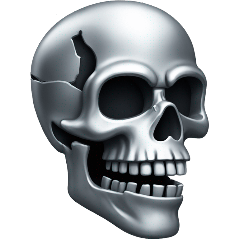 Chrome skull emoji