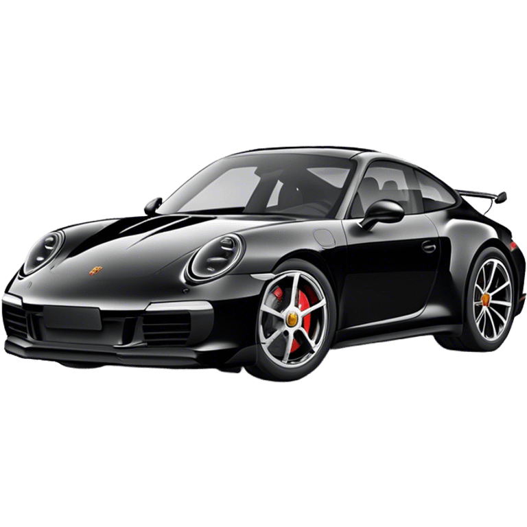 Porsche 911 - Porsche (Model Year: 2021) (Iconic colour: Black) emoji