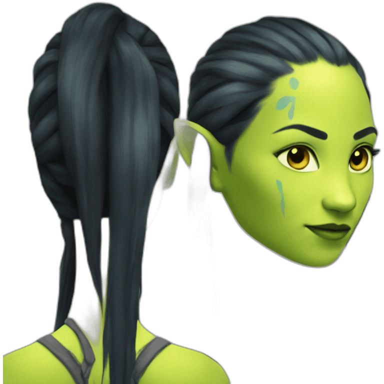 An Avatar Na'vi girl emoji