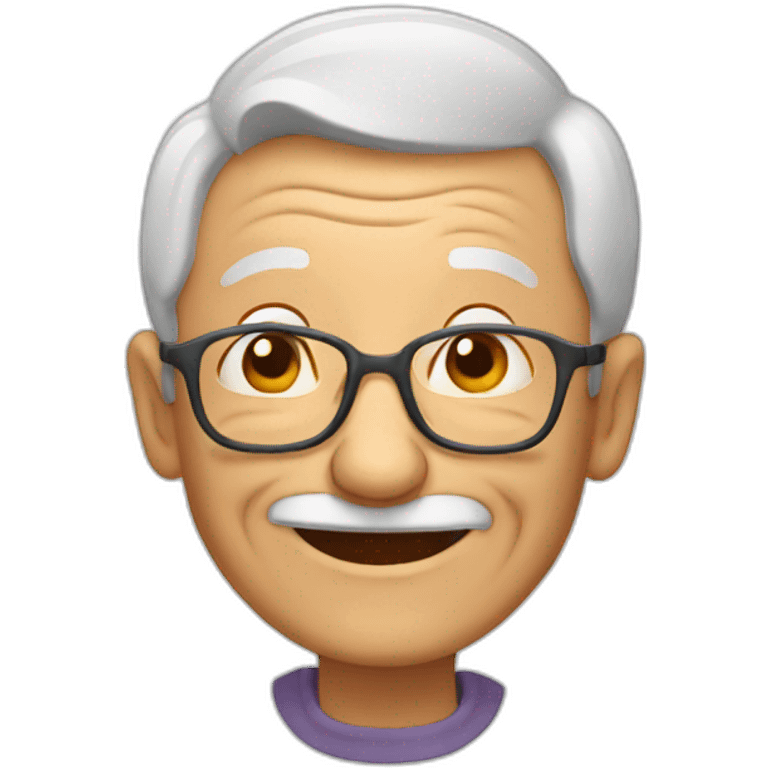 happy old person emoji