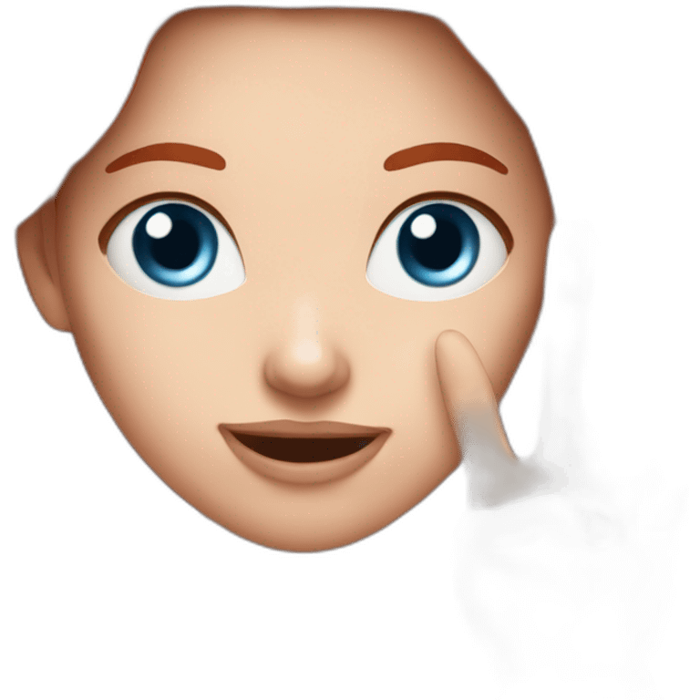 white-girl-red-hair-blue-eyes-finger-surprise emoji