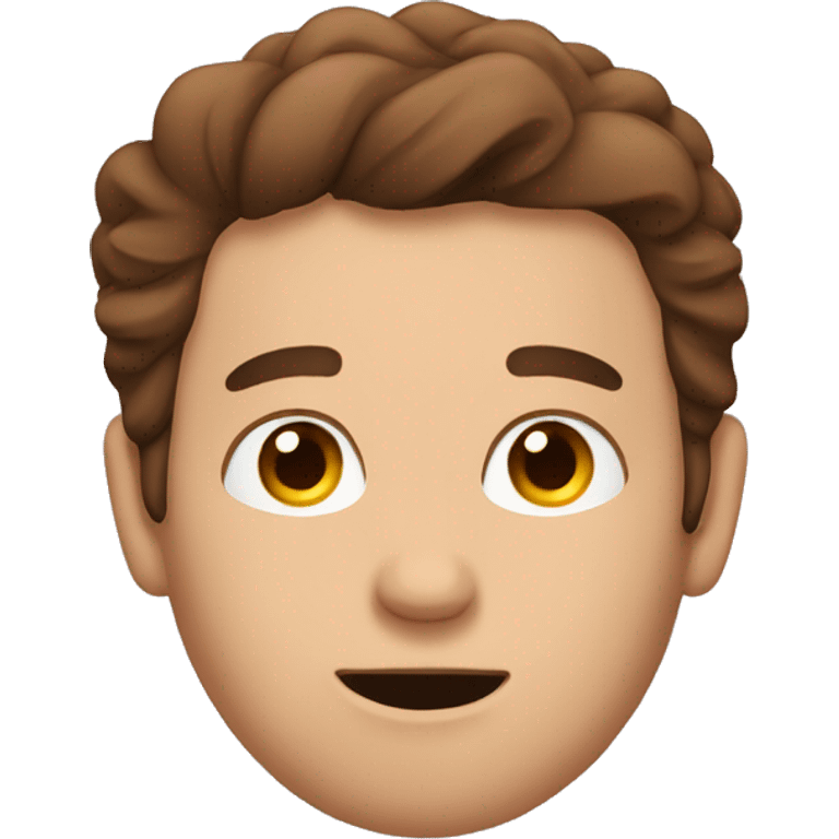 Guy with brown hair waking up  emoji