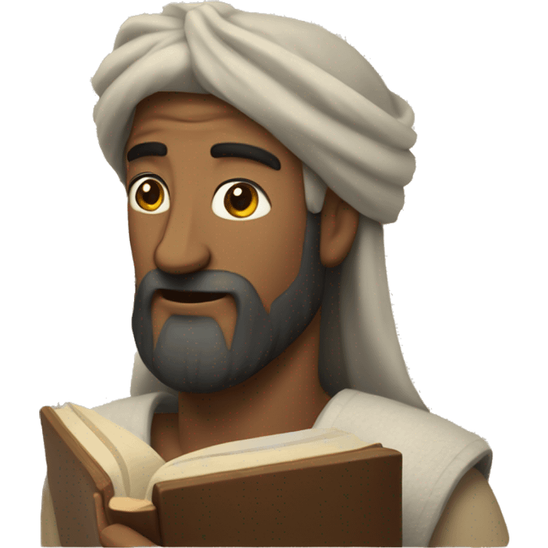 Bible and man emoji