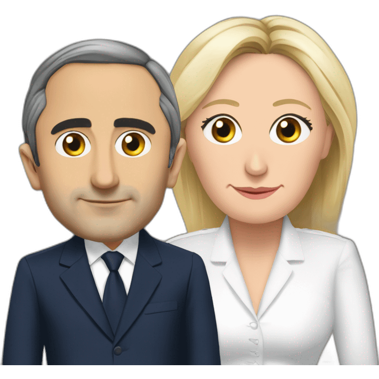 Éric Zemmour et Marine Le Pen emoji