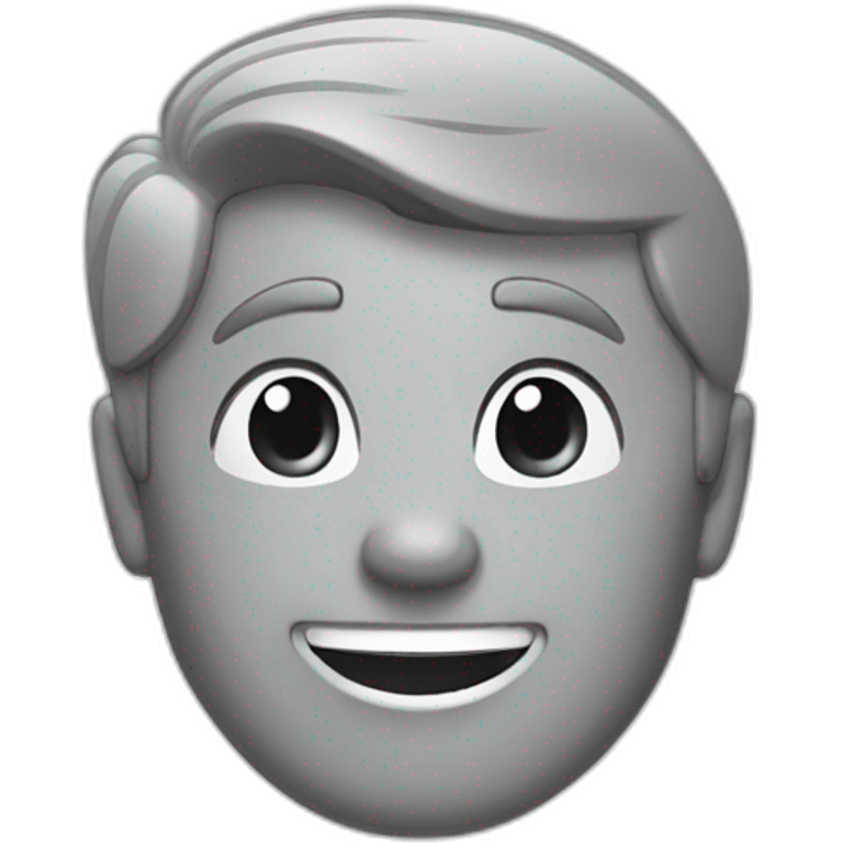 A coin a retro Disney character in gray color emoji