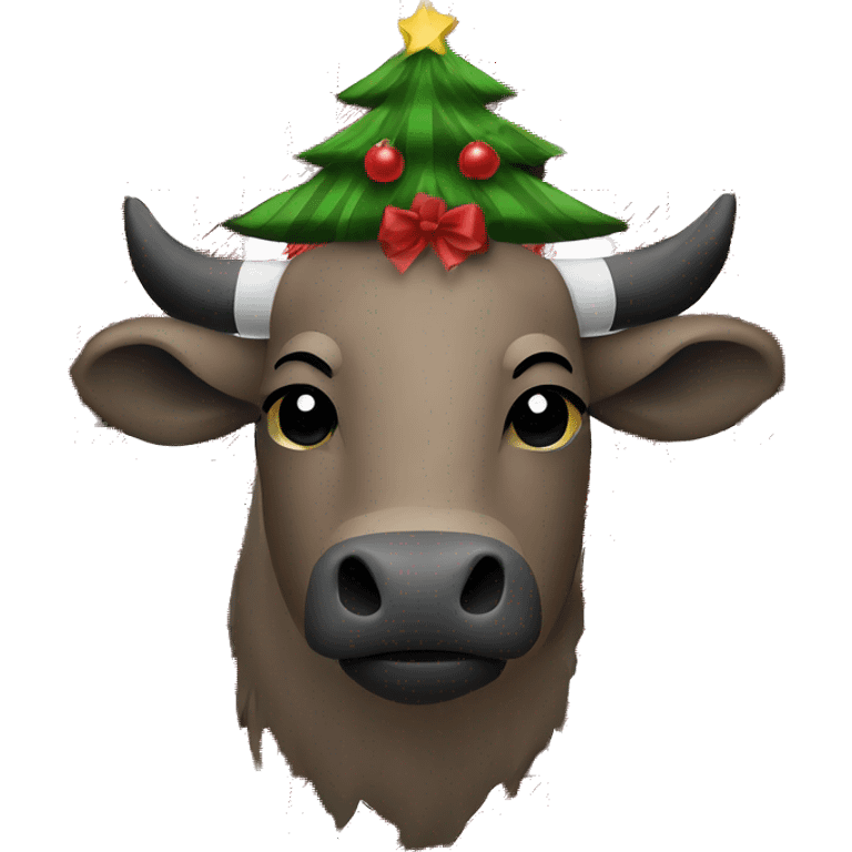 Christmas Tree buffalo plaid  emoji