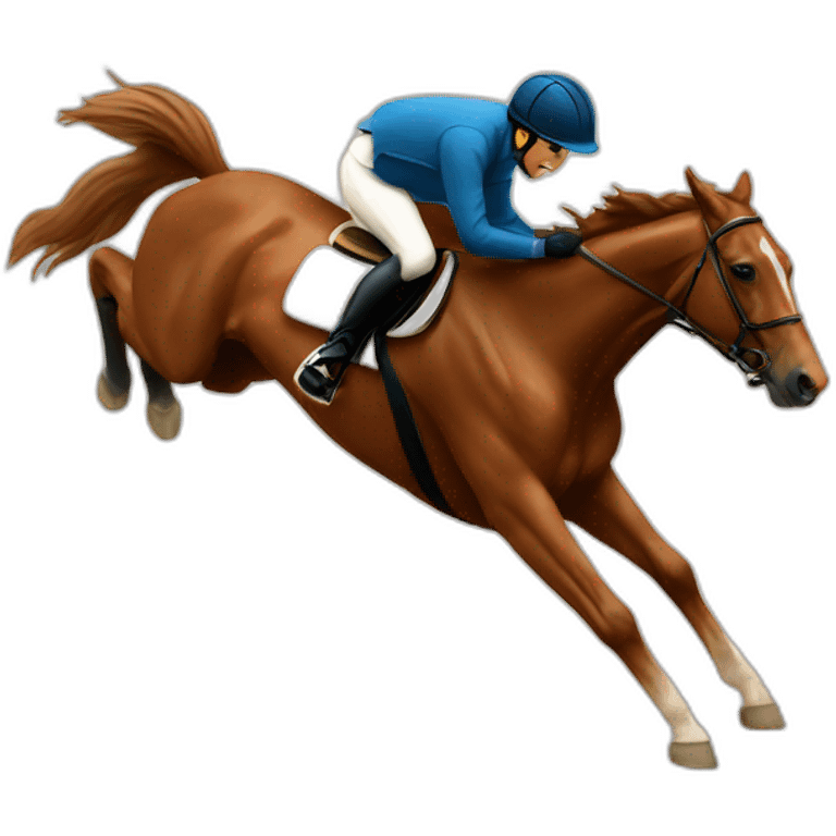 horse jumping race emoji