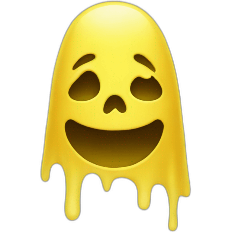 Yellow ghost emoji