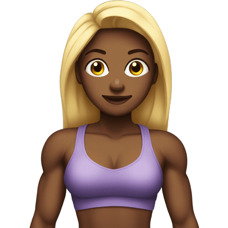 bodybuilder teen woman emoji