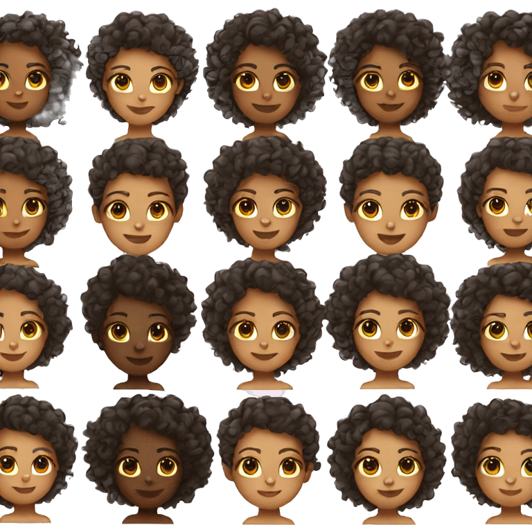 Curly girls  emoji