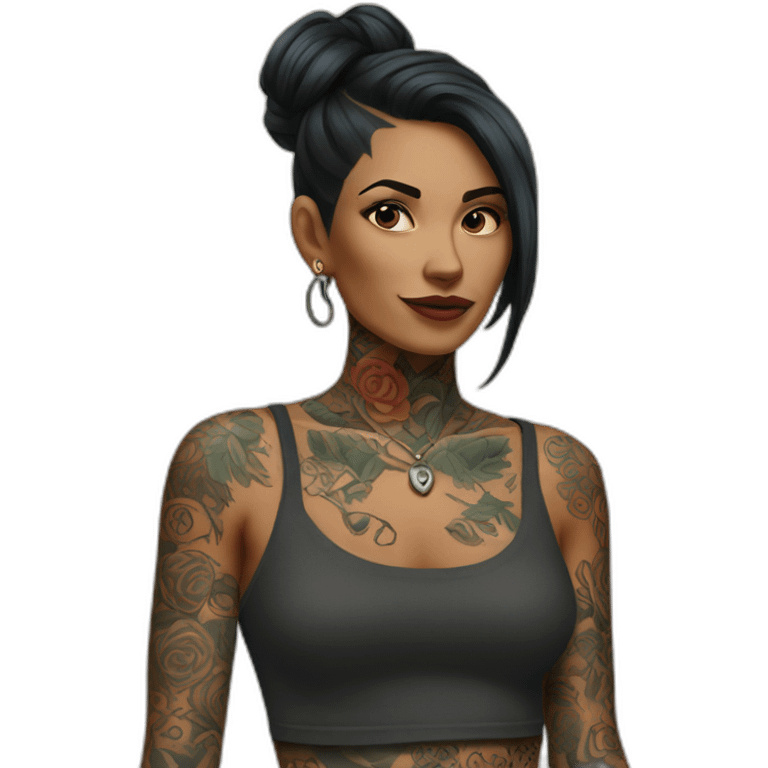 tattooed-woman emoji