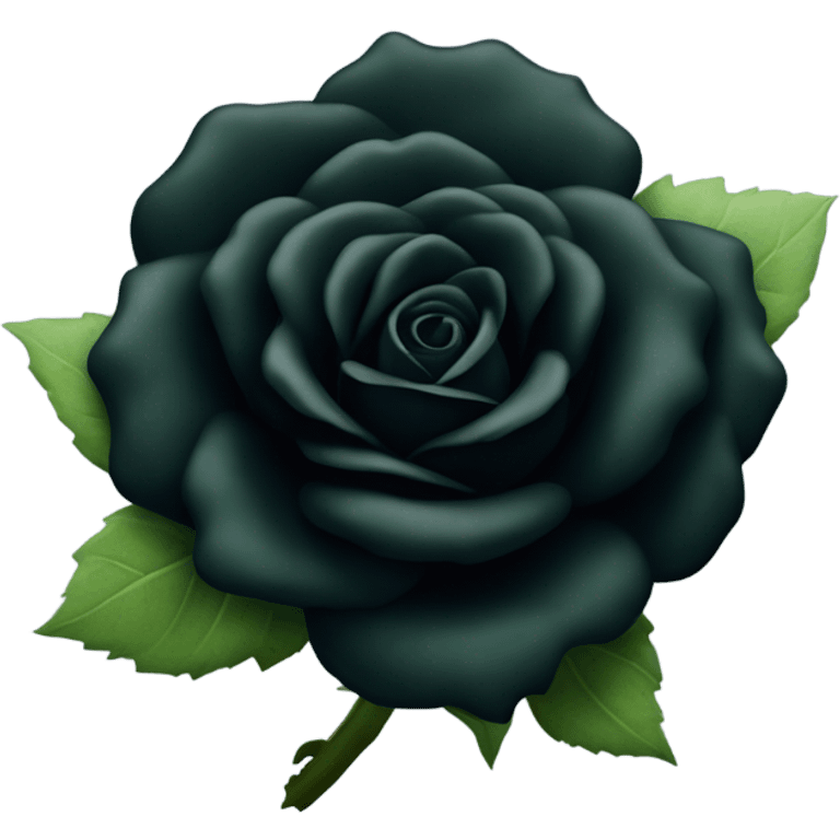 Black rose emoji