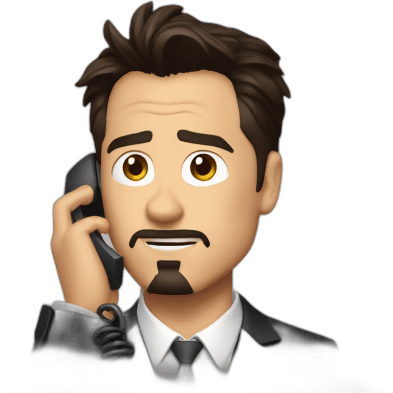 Tony stark on the phone emoji