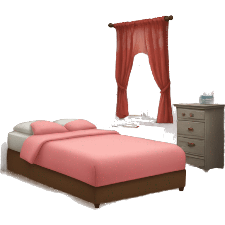 A bedroom emoji