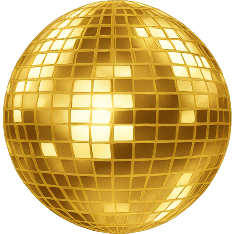 Gold disco ball emoji