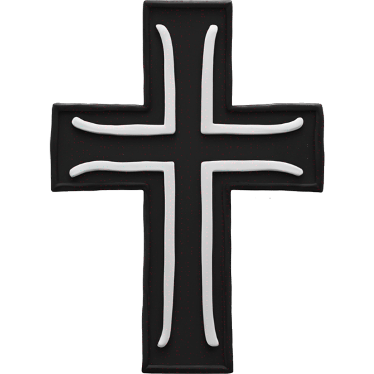 Presbyterian Cross black emoji