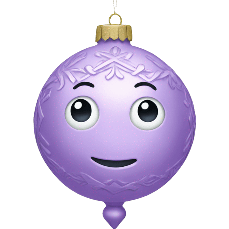 Pastel purple ornament emoji