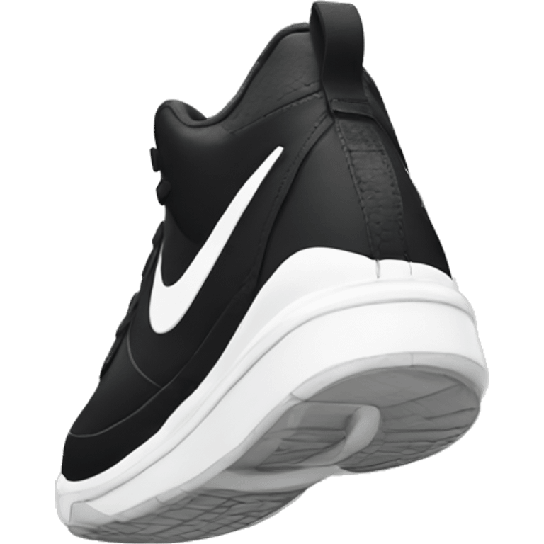 Black white Nike  emoji