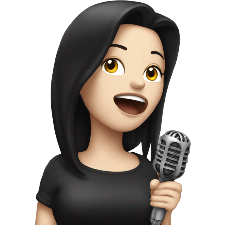 amy lee singing with microphone emoji