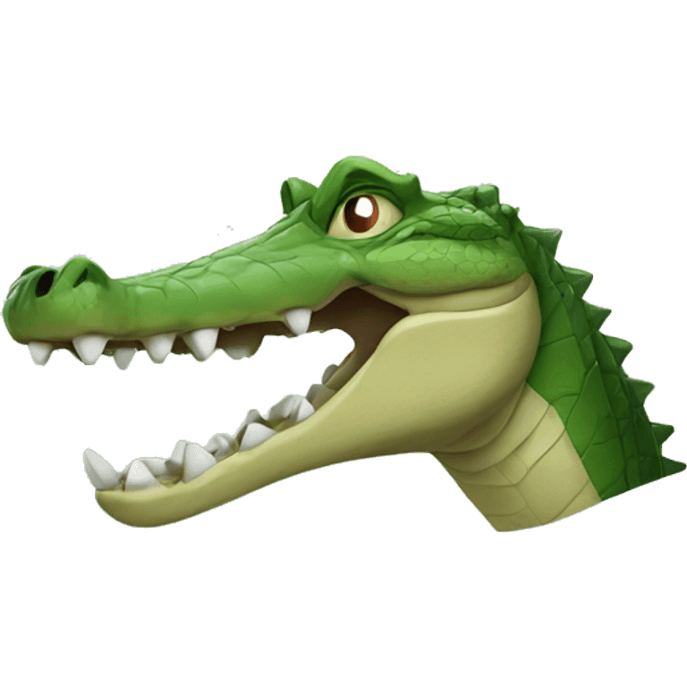 crocodile with human head emoji