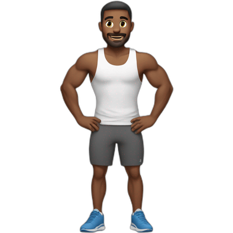 working out man emoji