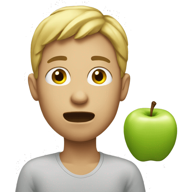 eating apples emoji