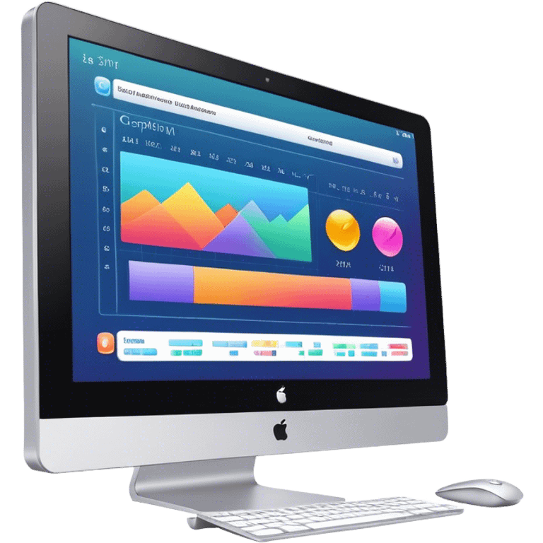 Create an emoji for animation and motion design. Show a computer monitor displaying the animation creation process, with a timeline, keyframes, and motion effects. Use modern, vibrant colors. No emojis or smiley faces. Transparent background. emoji