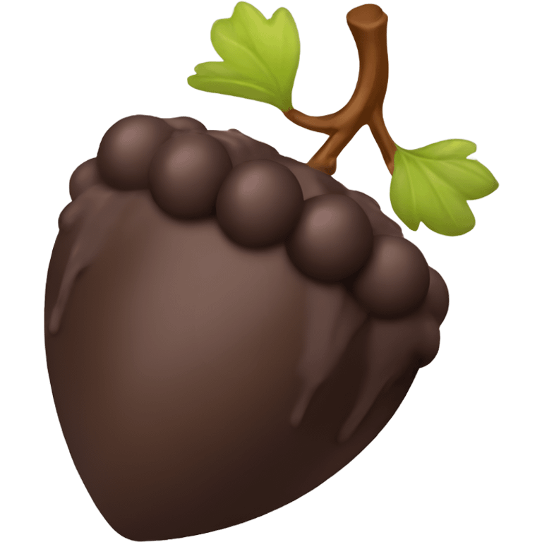 Chocolate covered grapes  emoji