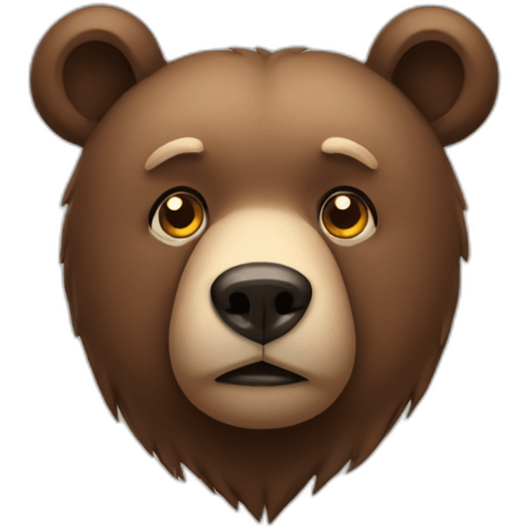 bear who's looking sad emoji