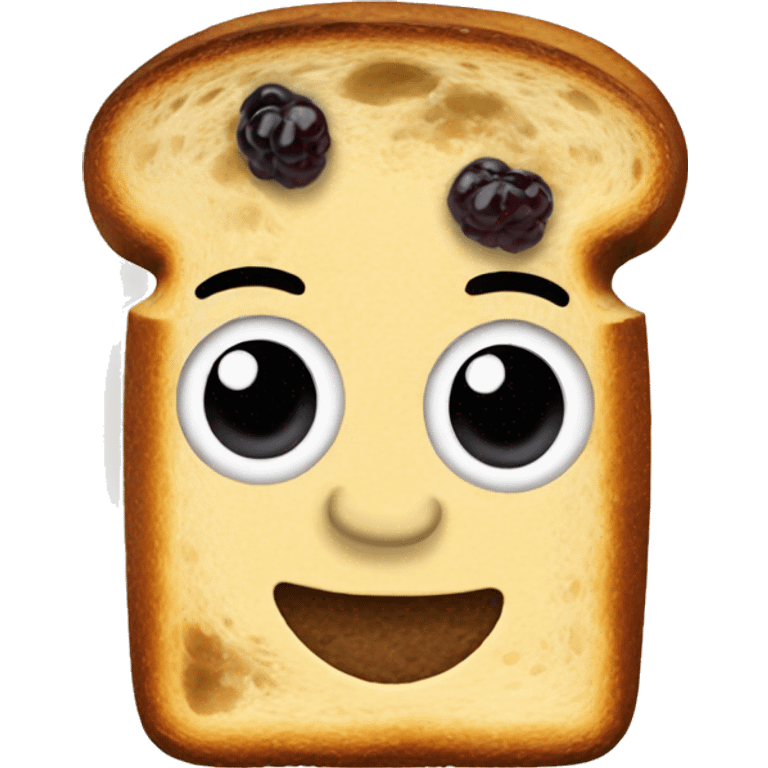 raisin toast emoji