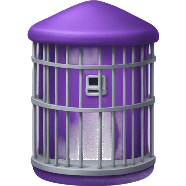 Purple prison cell emoji