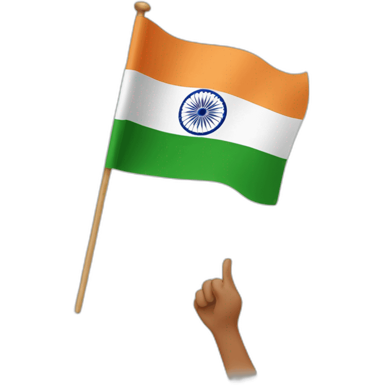 India flag held by PM Modi emoji