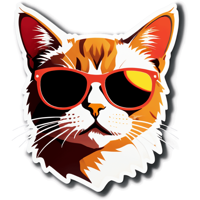 Cat with sunglasses emoji