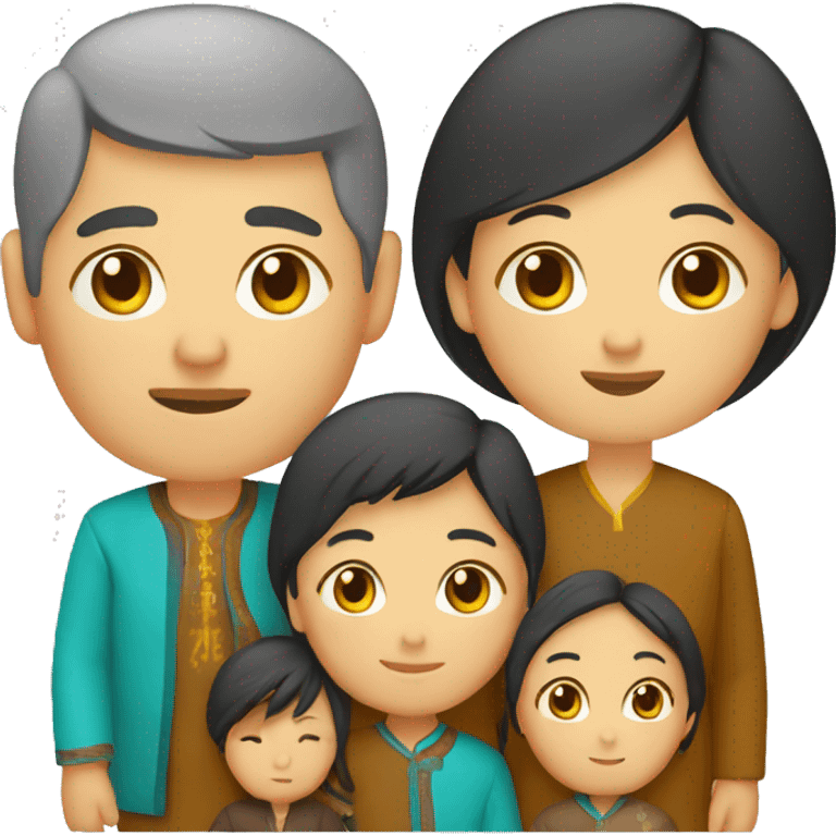 Kazakh family emoji