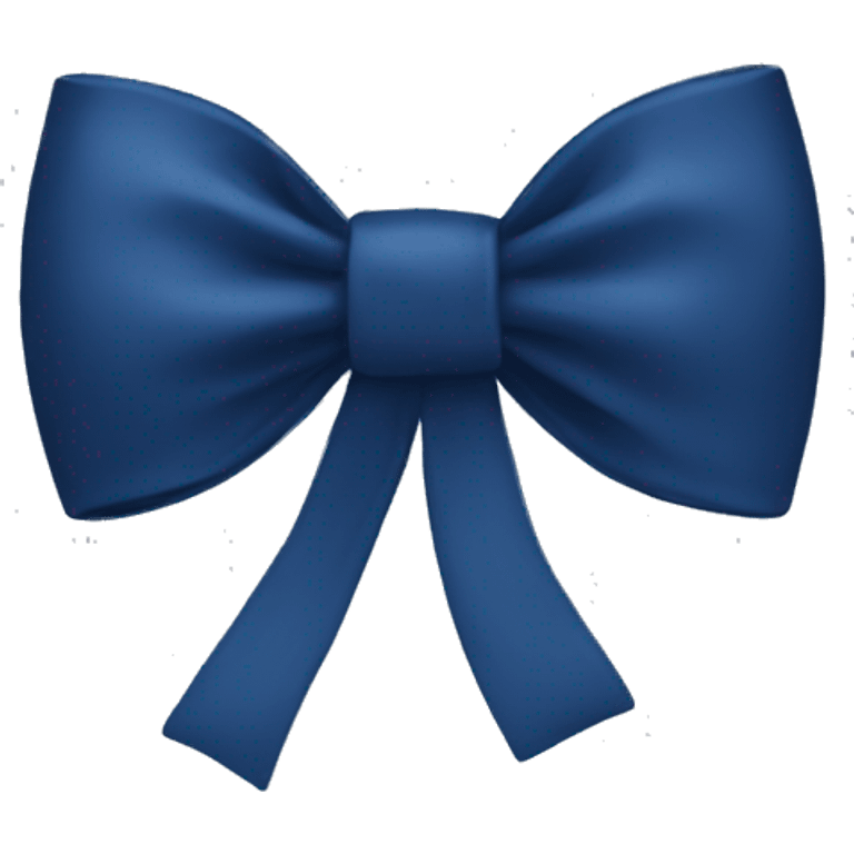 Navy blue bow emoji