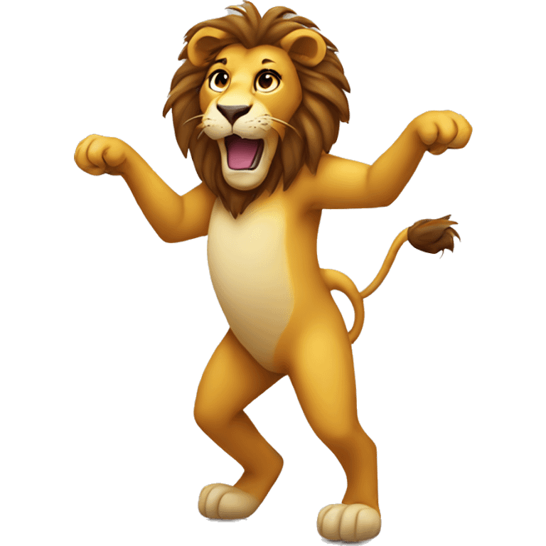 Dancing lion emoji