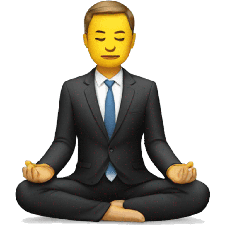 executive meditating emoji